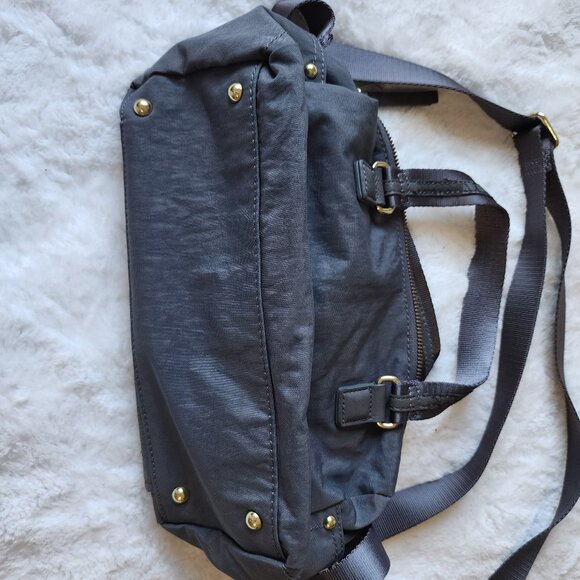 Kipling Special Edition Shoulder Bag- Grey / Pink Detail - Small/Medium Size - Picture 7 of 9